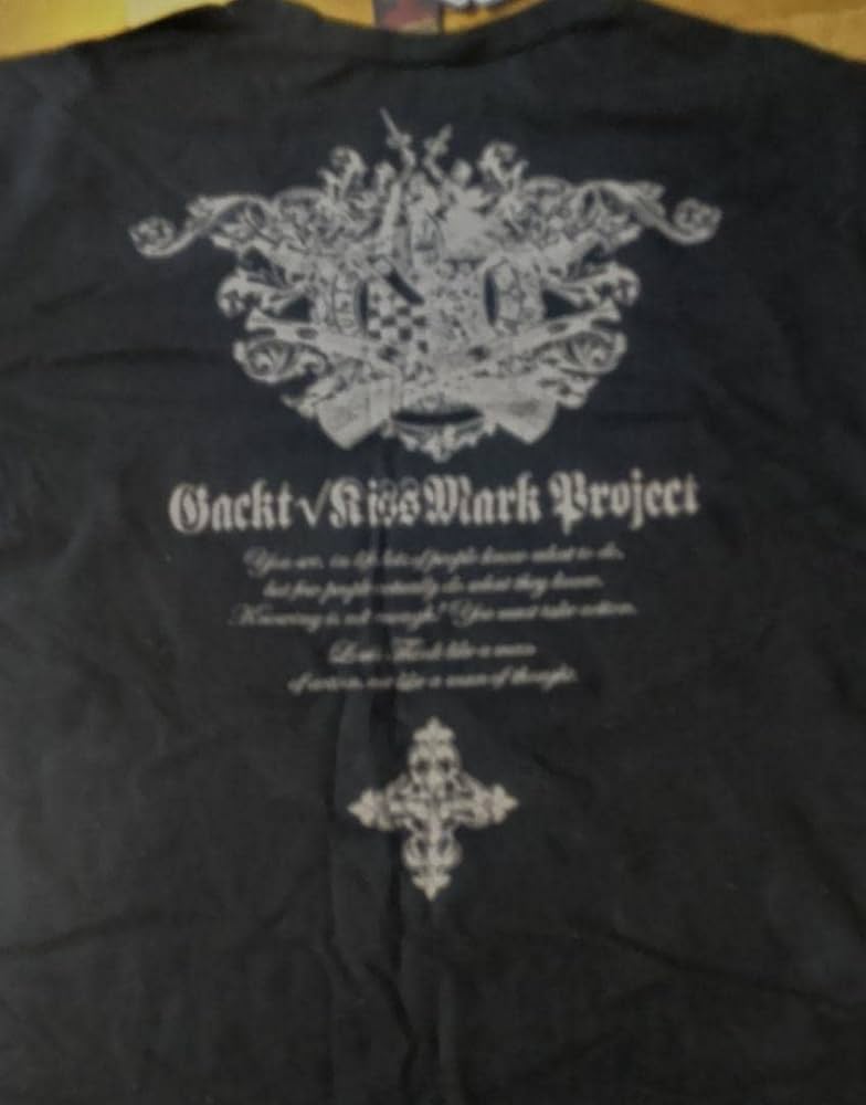 Amazon | GACKT Rouge et Noir KISSMARK PROJECT 長袖Tシャツ L